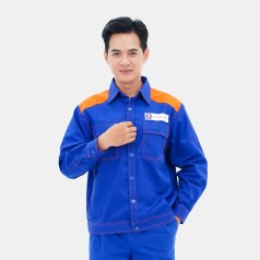 Đồng phục xăng dầu petrolimex cao cấp, quần áo bảo hộ lao động NP24 thoáng mát thấm hút mồ hôi, Size M, Vải Pangrim 23 - Hàn Quốc