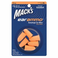 Nút bịt tai chống ồn bằng cao su non cao cấp Macks Ear Ammo Foam B116