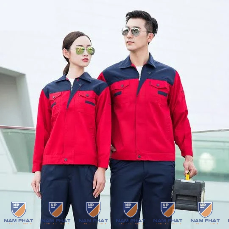 Quần áo bảo hộ lao động NP02 cao cấp cho kỹ sư, nhân viên kỹ thuật, Size M - Vải kaki liên doanh