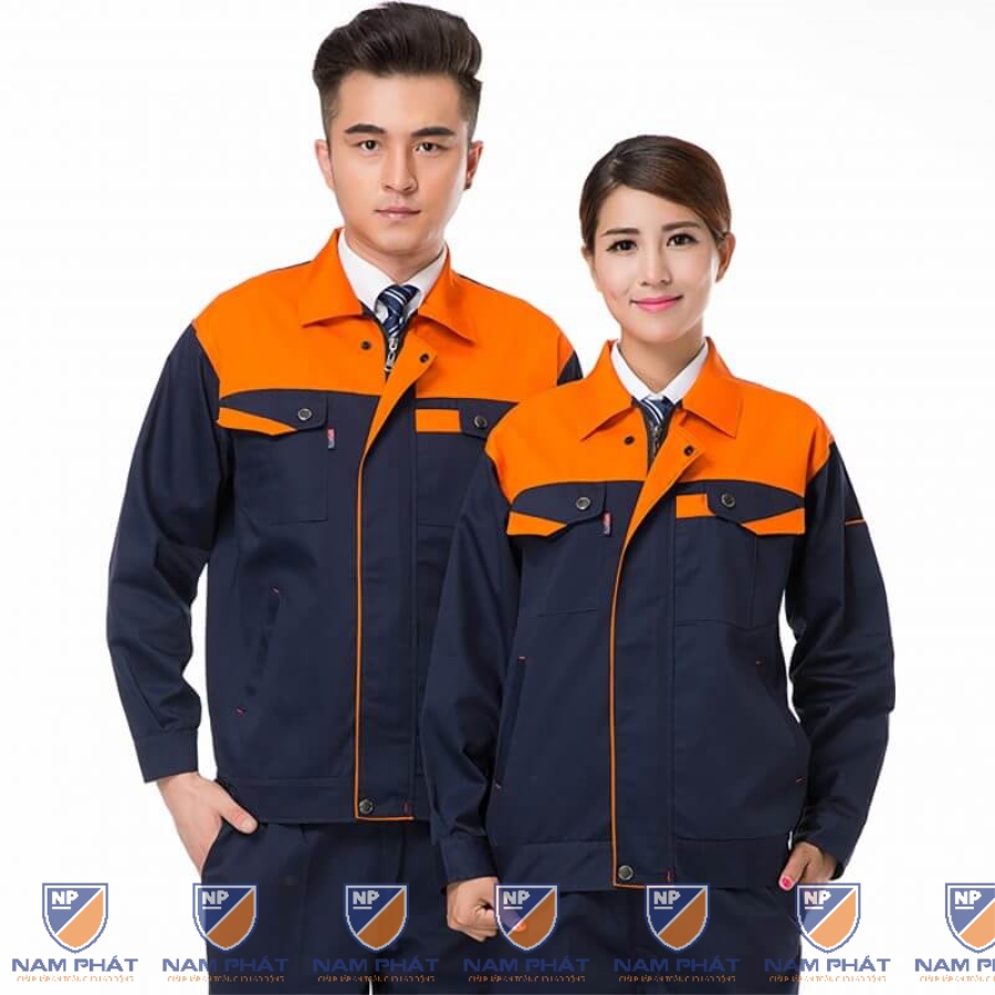 Đồng phục bảo hộ lao động NP06 cao cấp cho kỹ sư, nhân viên kỹ thuật siêu thoáng mát, Size M - Vải Pangrim 23 - Hàn Quốc