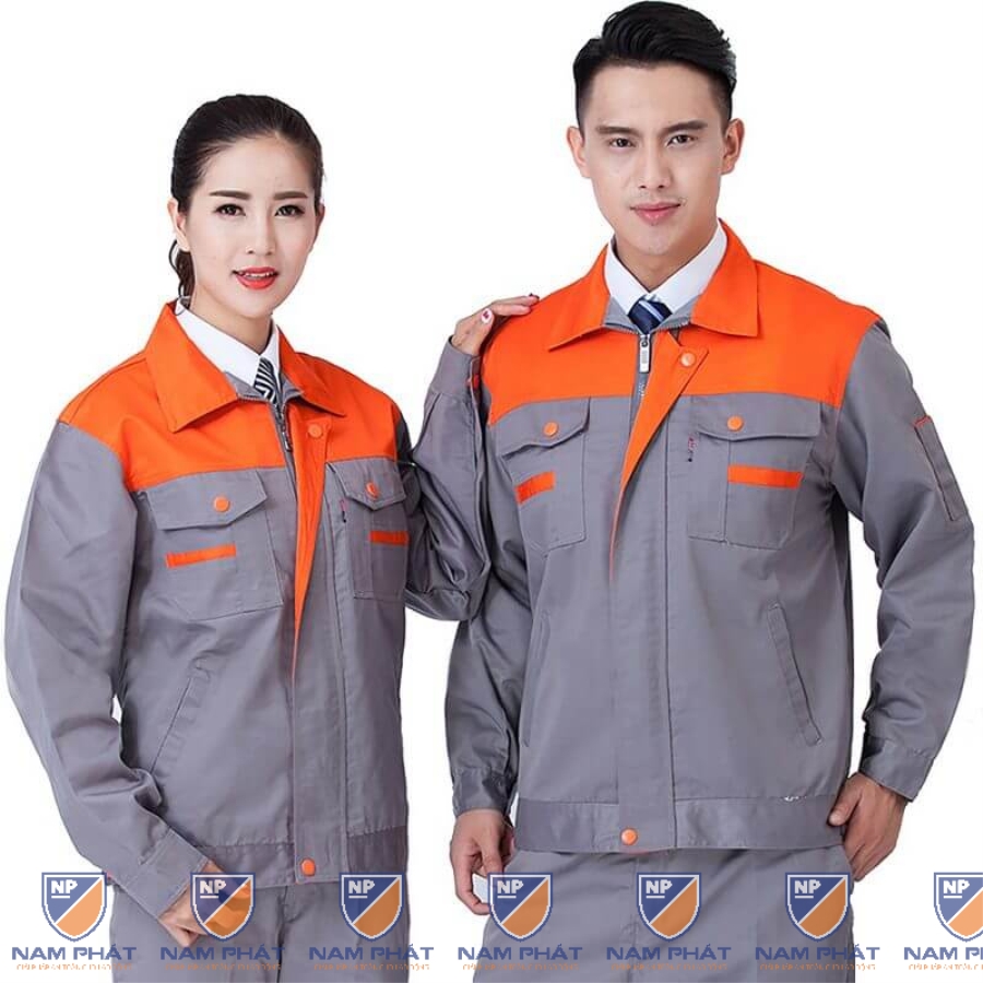 Quần áo bảo hộ lao động NP29 tay dài cho kĩ sư, công nhân môi trường giá rẻ, Size M - Vải Pangrim 23 - Hàn Quốc