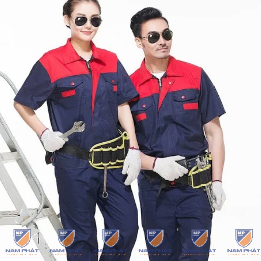 Quần áo bảo hộ lao động NP25 tay dài cho kĩ sư, công nhân môi trường giá rẻ, Size M - Vải Pangrim 23 - Hàn Quốc