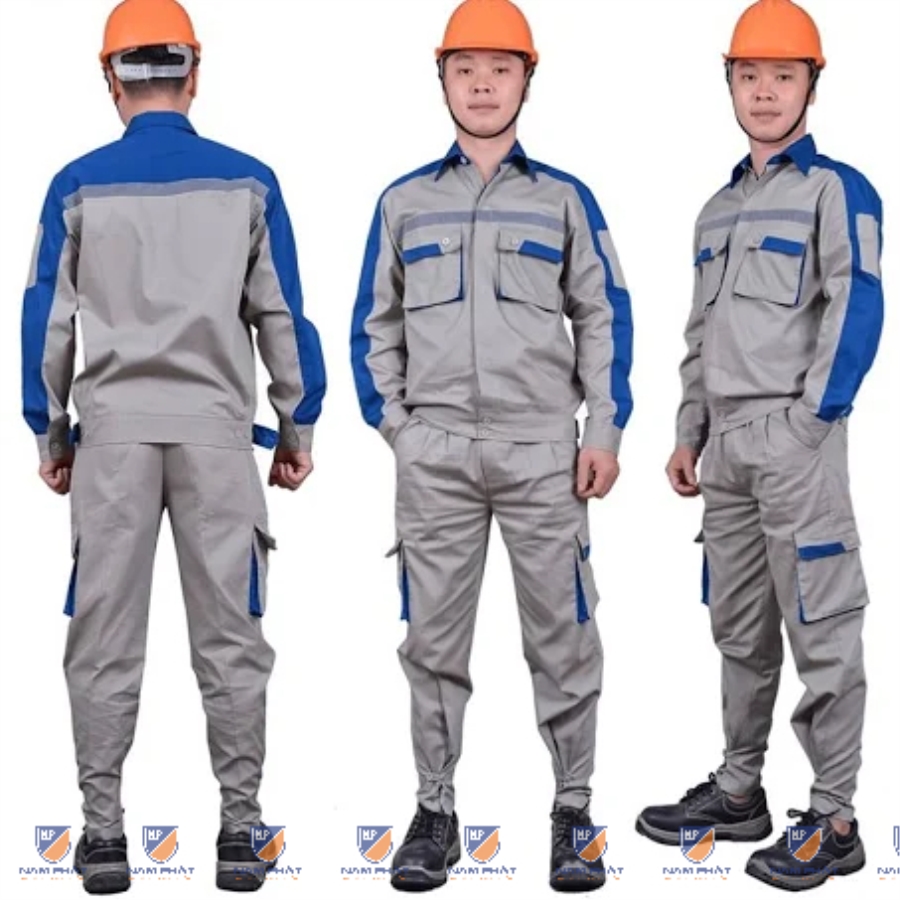 Quần áo bảo hộ lao động NP32 tay dài cho kĩ sư, công nhân môi trường giá rẻ, Size M - Vải Pangrim 23 - Hàn Quốc